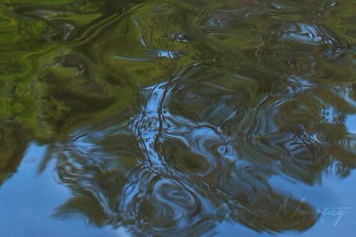 Water reflection abstract